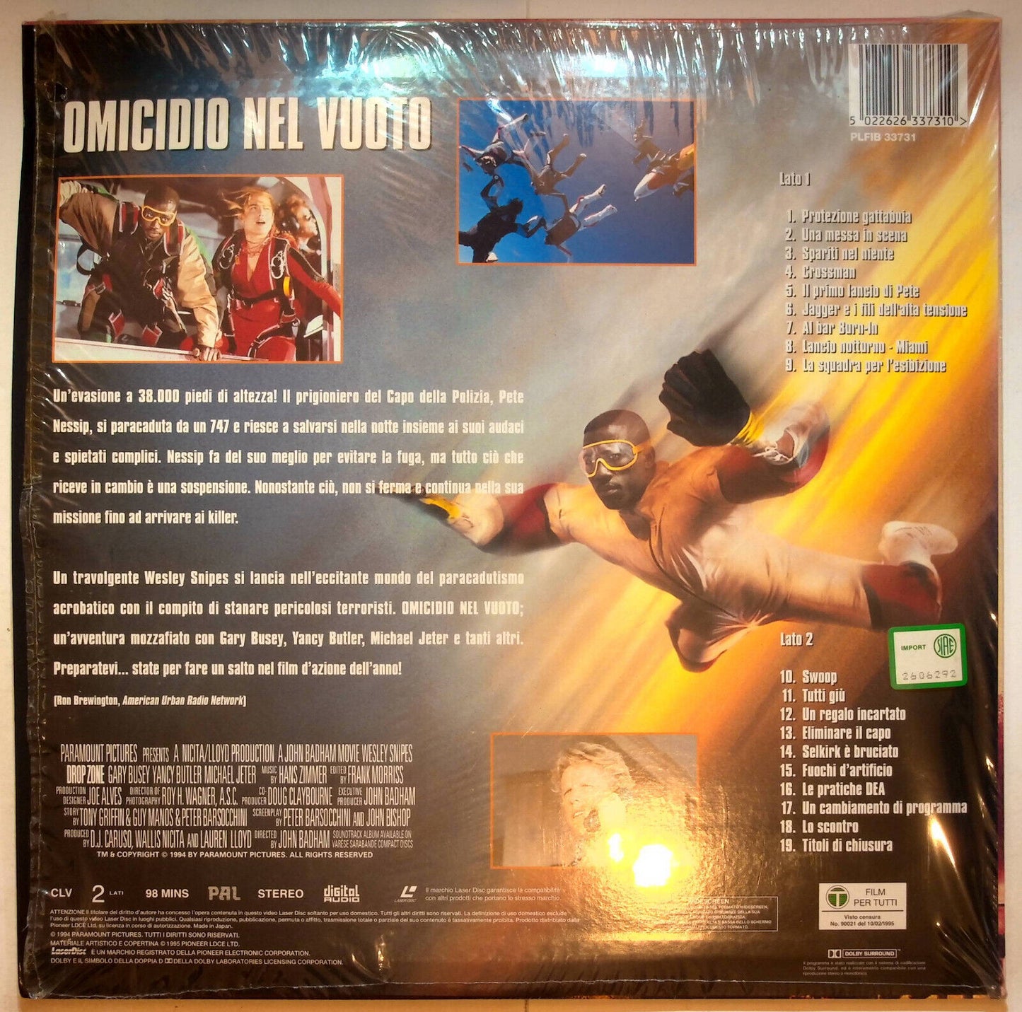 EBOND Omicidio Nel Vuoto - Laser Disc Pal
