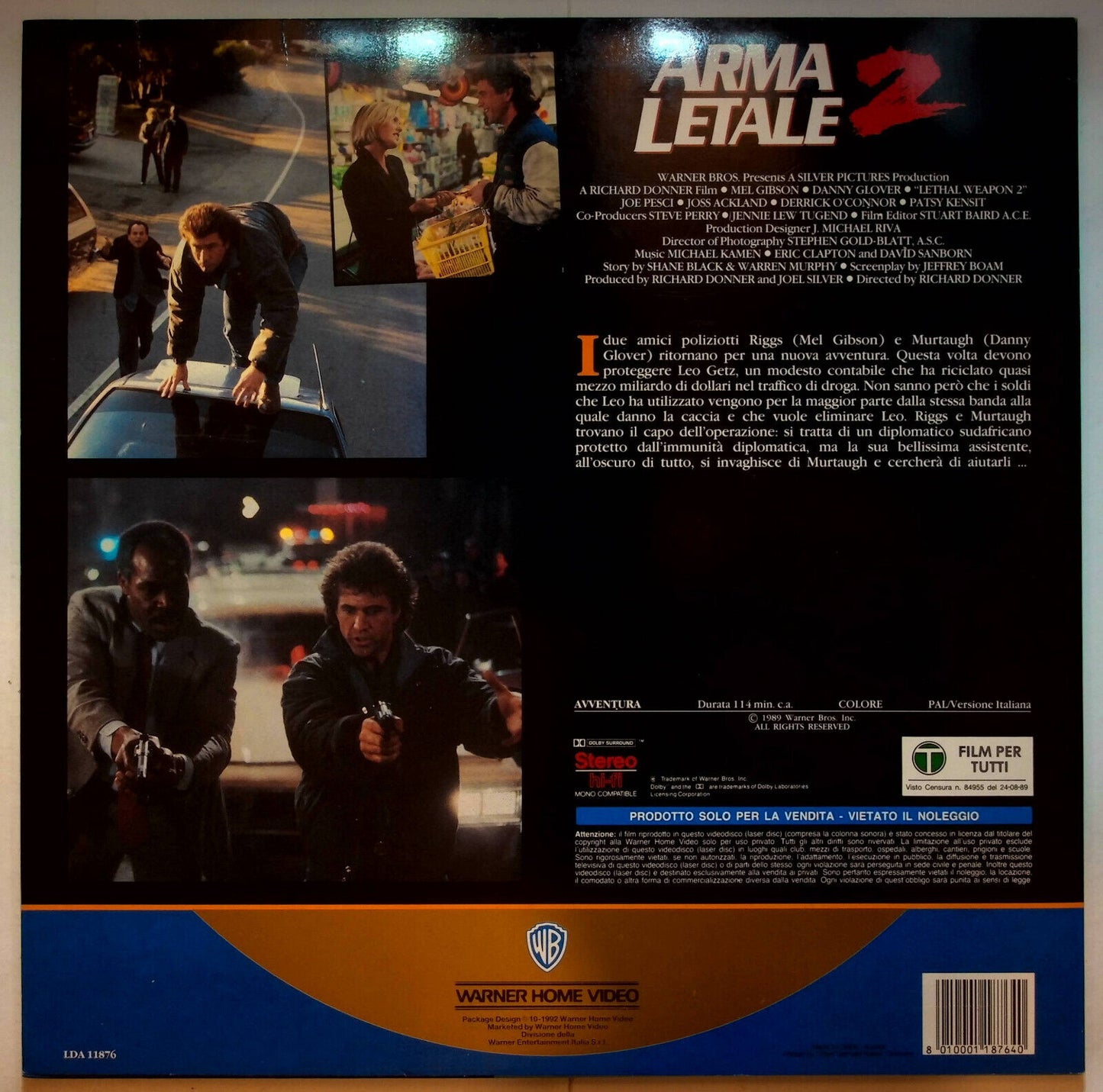 EBOND Arma Letale 2 - Laser Disc Pal