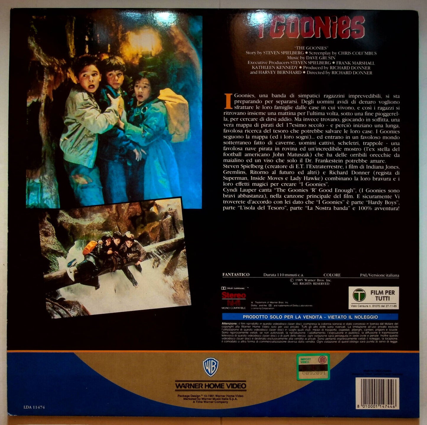 EBOND i Goonies - Laser Disc Pal