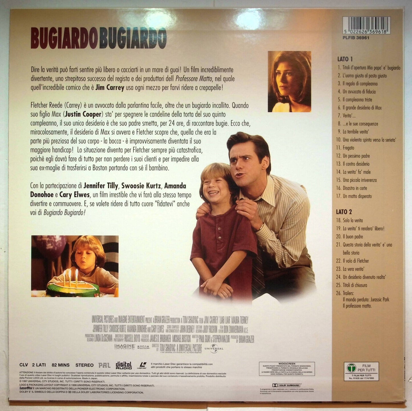 EBOND Bugiardo Bugiardo - Laser Disc Pal