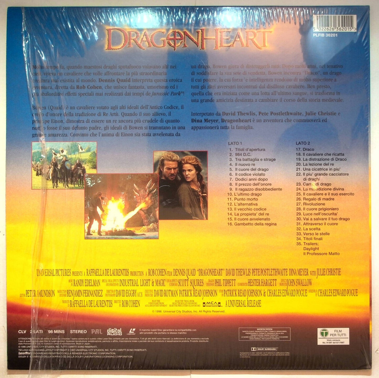 EBOND Dragonheart - Laser Disc Pal