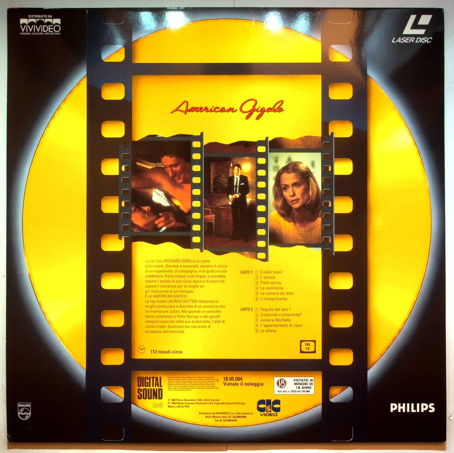 EBOND American Gigolo - Laser Disc Pal