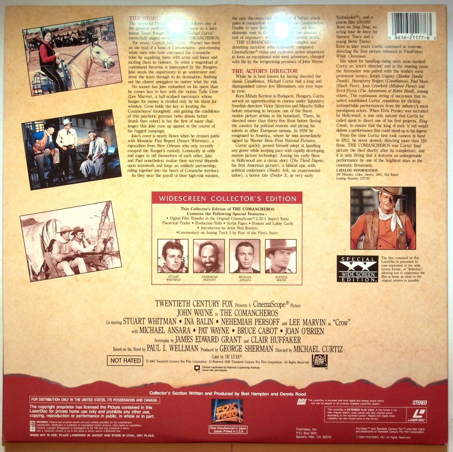 EBOND The Comancheros: Widescreen Collector's Edition - Laser Disc Ntsc