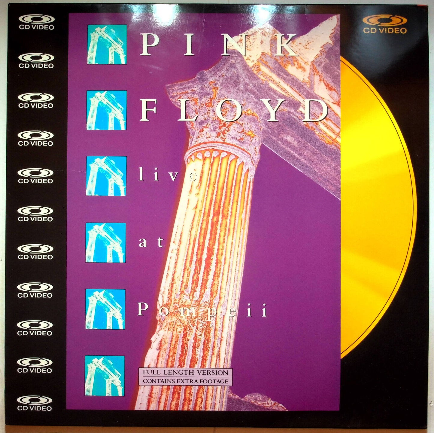 EBOND Pink Floyd Live At Pompeii - Laser Disc CD Video Pal