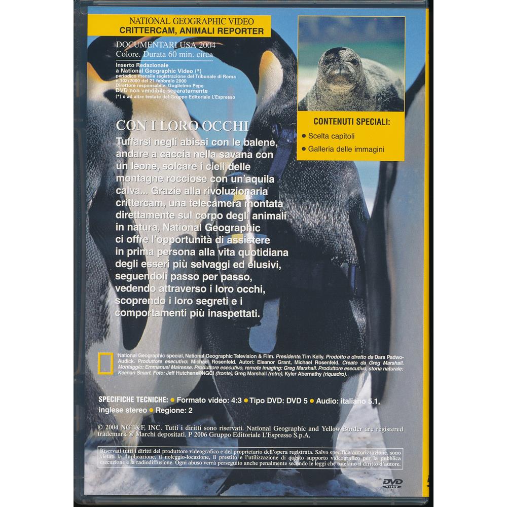 EBOND Animali Reporter - Crittecam - n. 52 - National Geographic