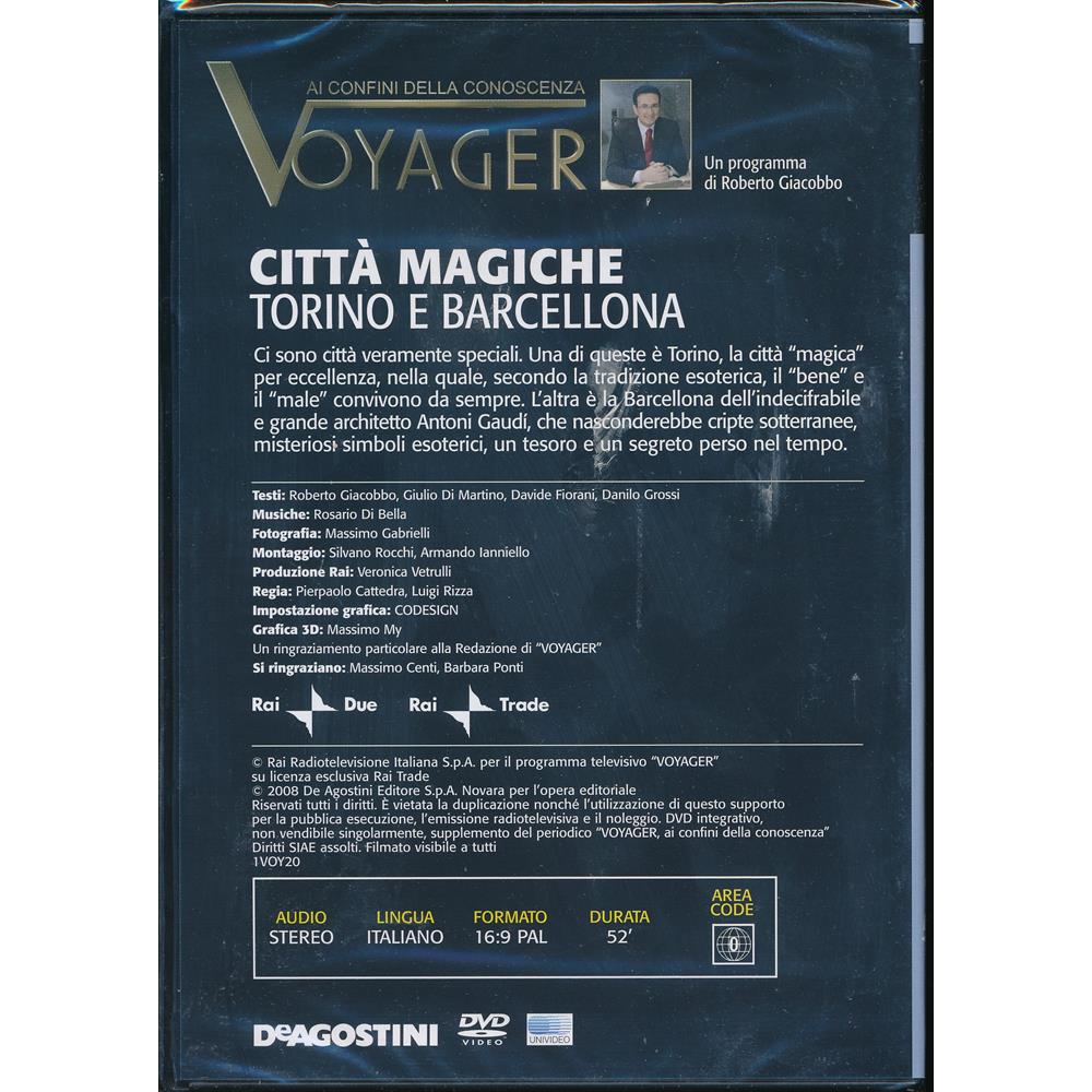 EBOND Citta magiche Torino e Barcellona- Ai confini della conoscenza Voyager n.20 - DeAgostini DVD D099006