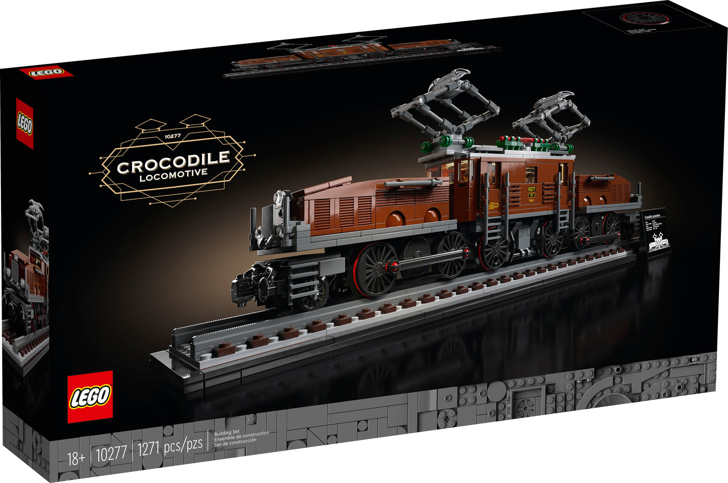 LEGO 10277 Locomotiva Coccodrillo  Lokomotive Krokodil