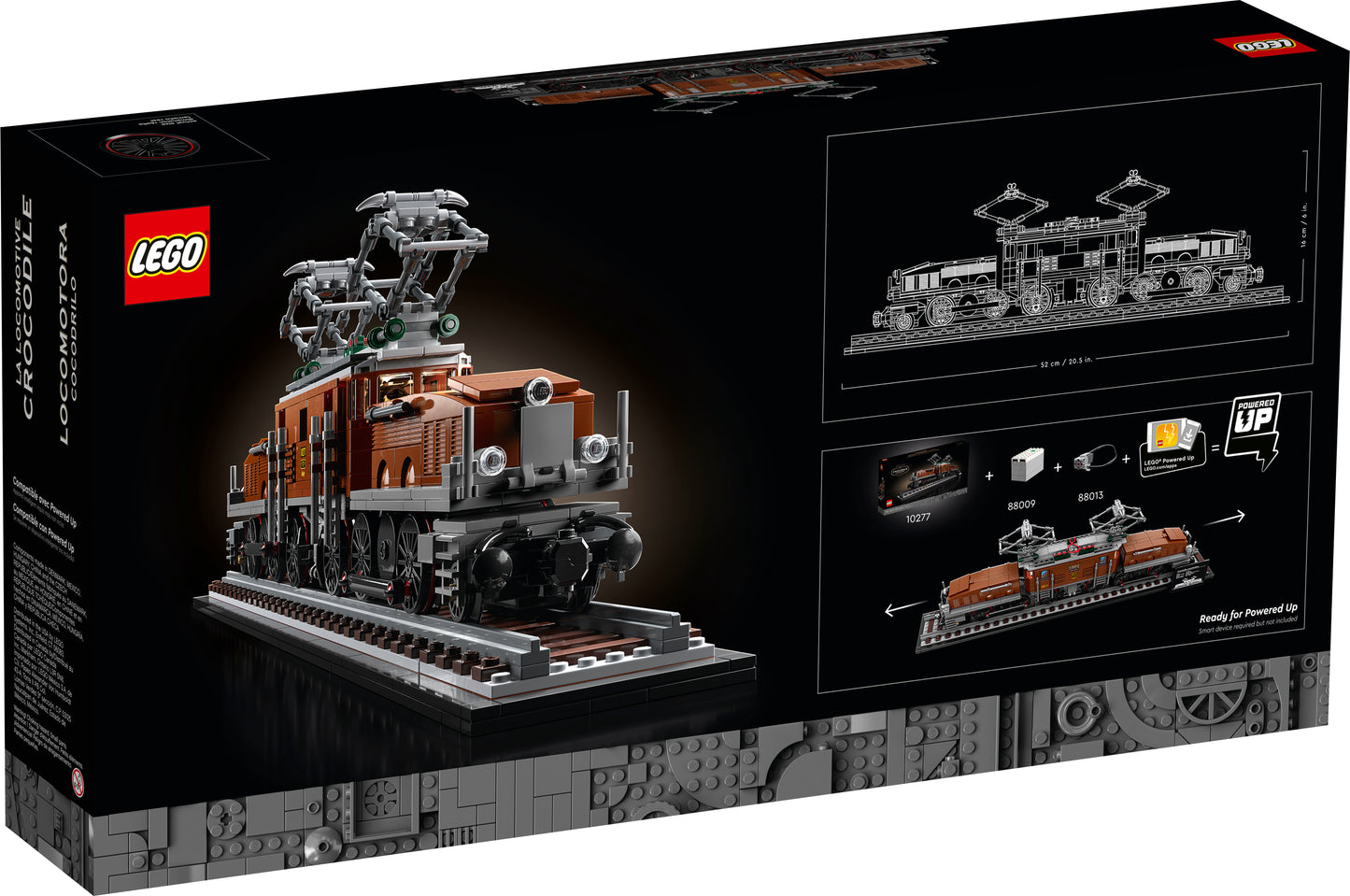 LEGO 10277 Locomotiva Coccodrillo  Lokomotive Krokodil