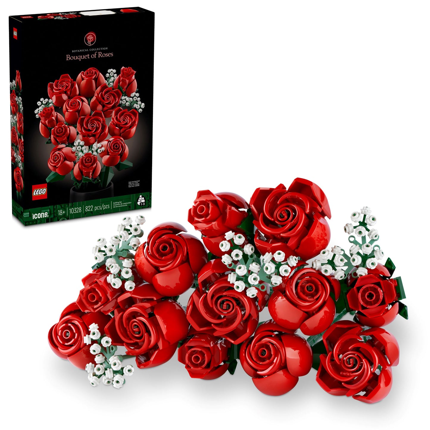 LEGO 10328 ICONS Bouquet di Rosa