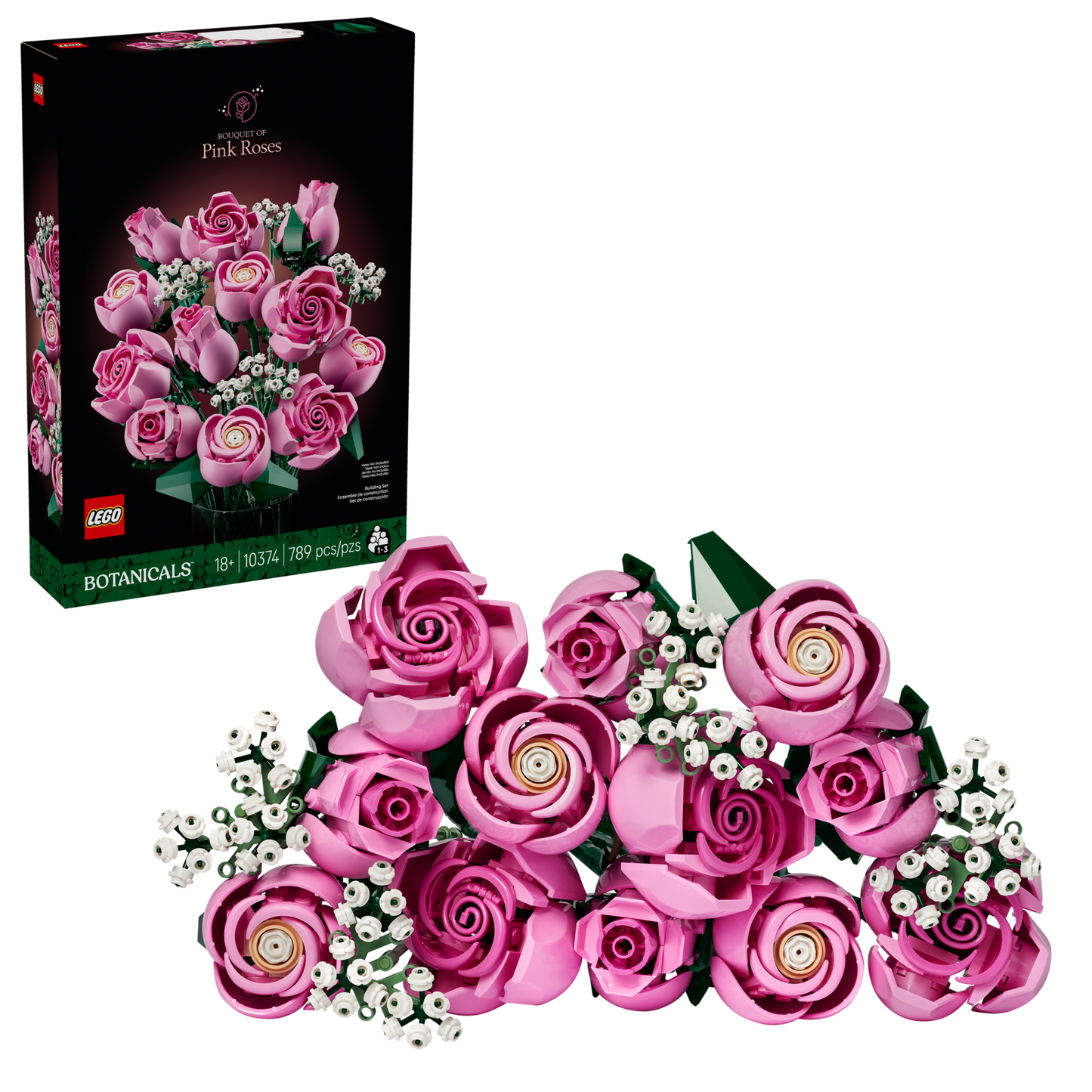 LEGO 10374 Bouquet di rose rosa