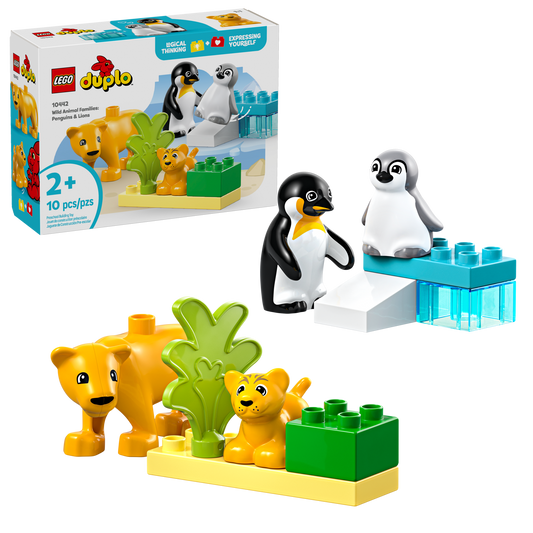 LEGO 10442 Famiglie di animali: pinguini e leoni