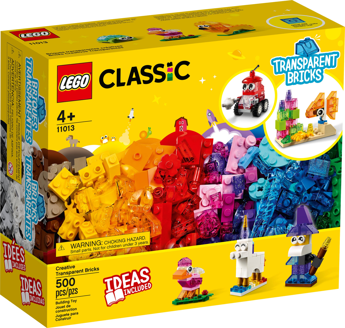 LEGO 11013 CLASSIC Mattoncini trasparente