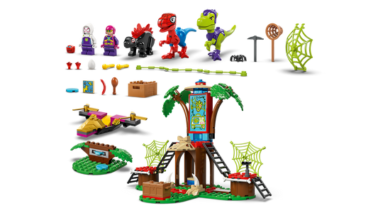 LEGO 11200 Battaglia con il raptor al quartier generale sull’albero di Spider-man e Gobby