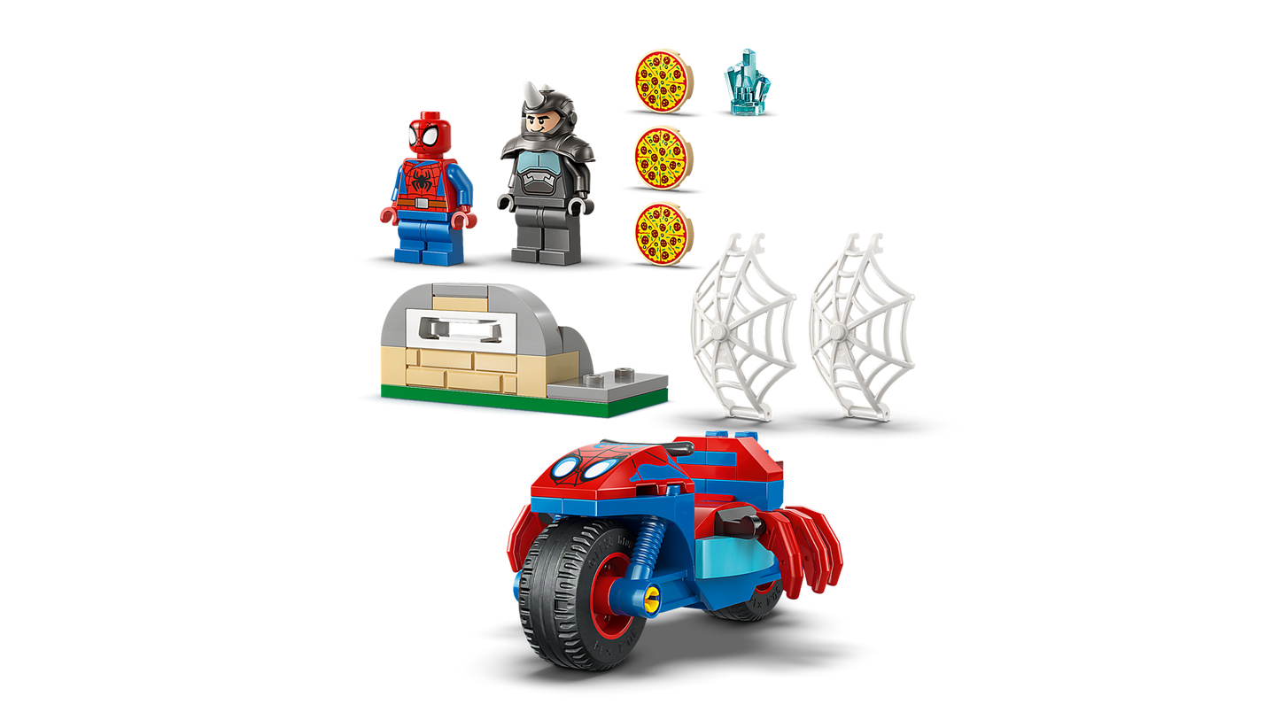 LEGO 11206 Spidey sulla moto contro Rhino