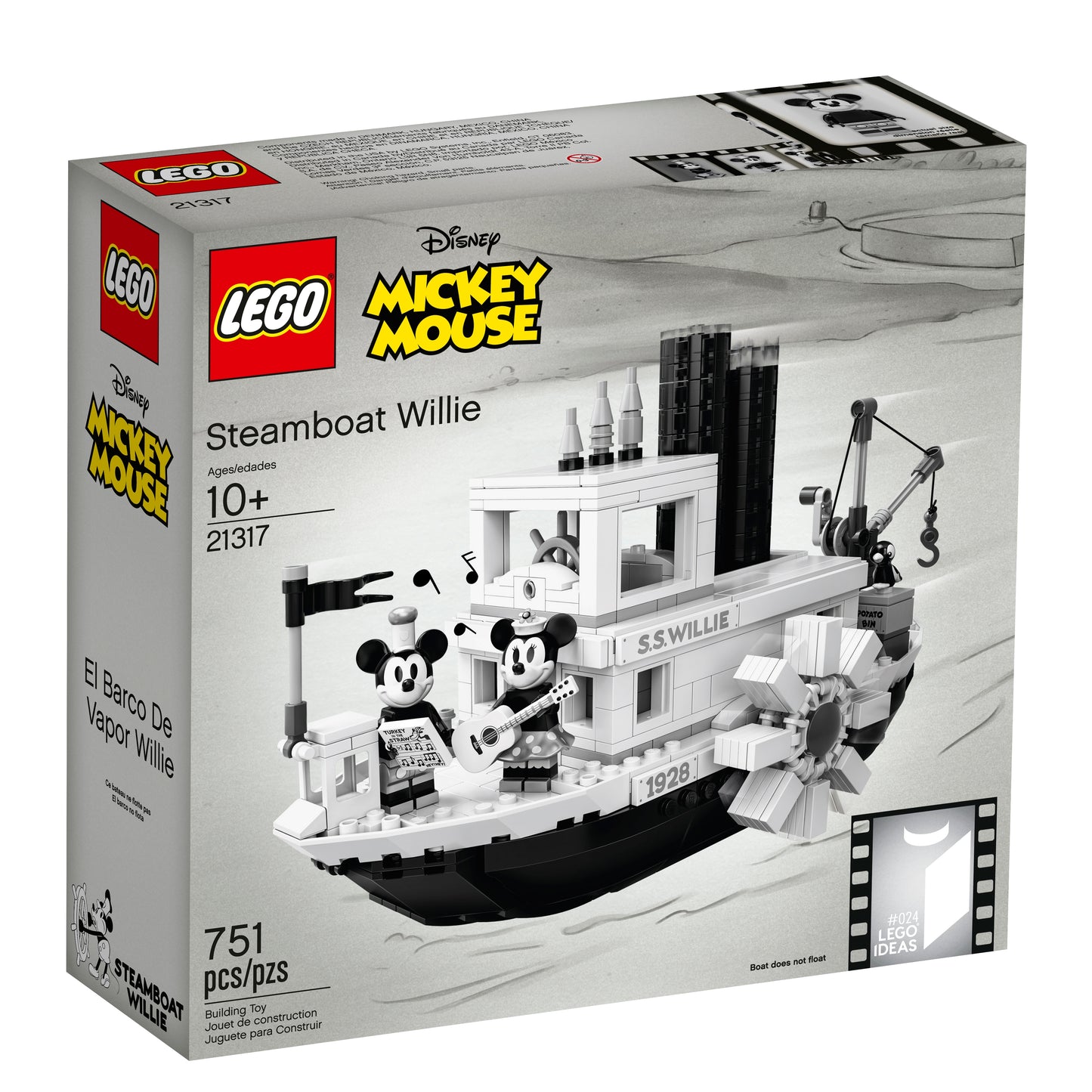 LEGO 21317 IDEAS Mickey Mouse Steambot Willie