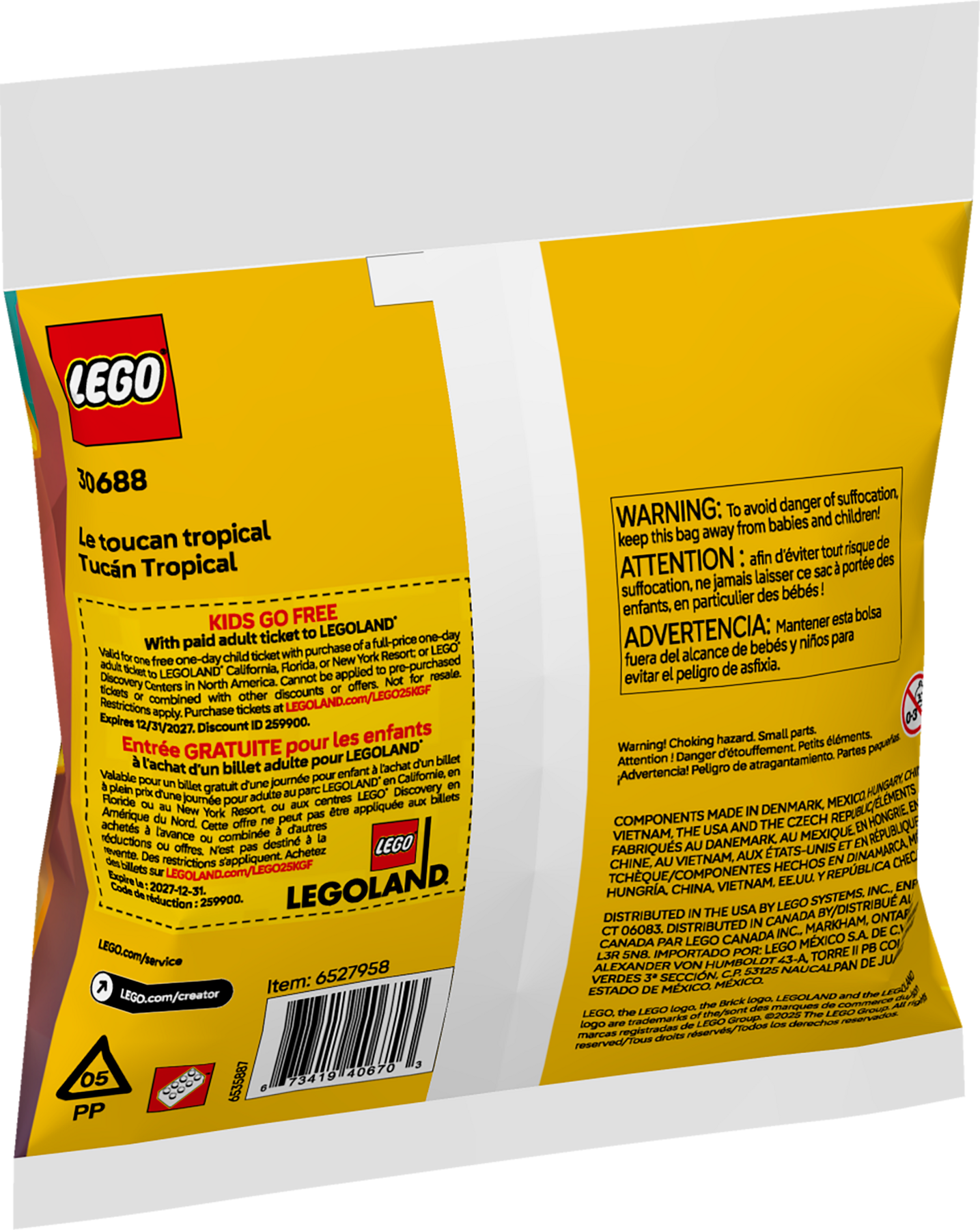 LEGO 30688 Tucano tropicale