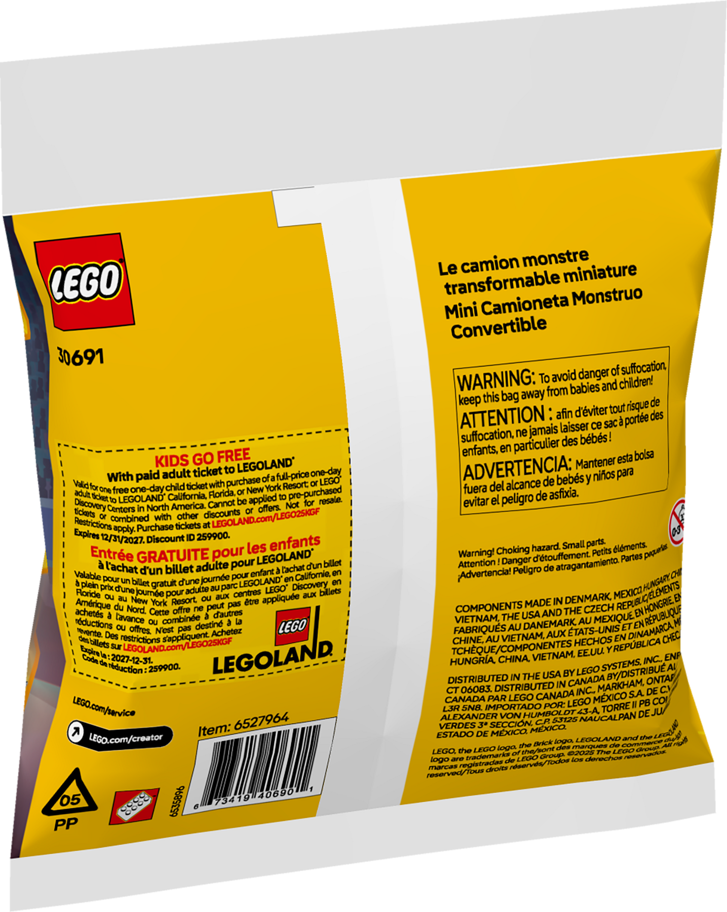 LEGO 30691 Mini-Monster Truck convertibile