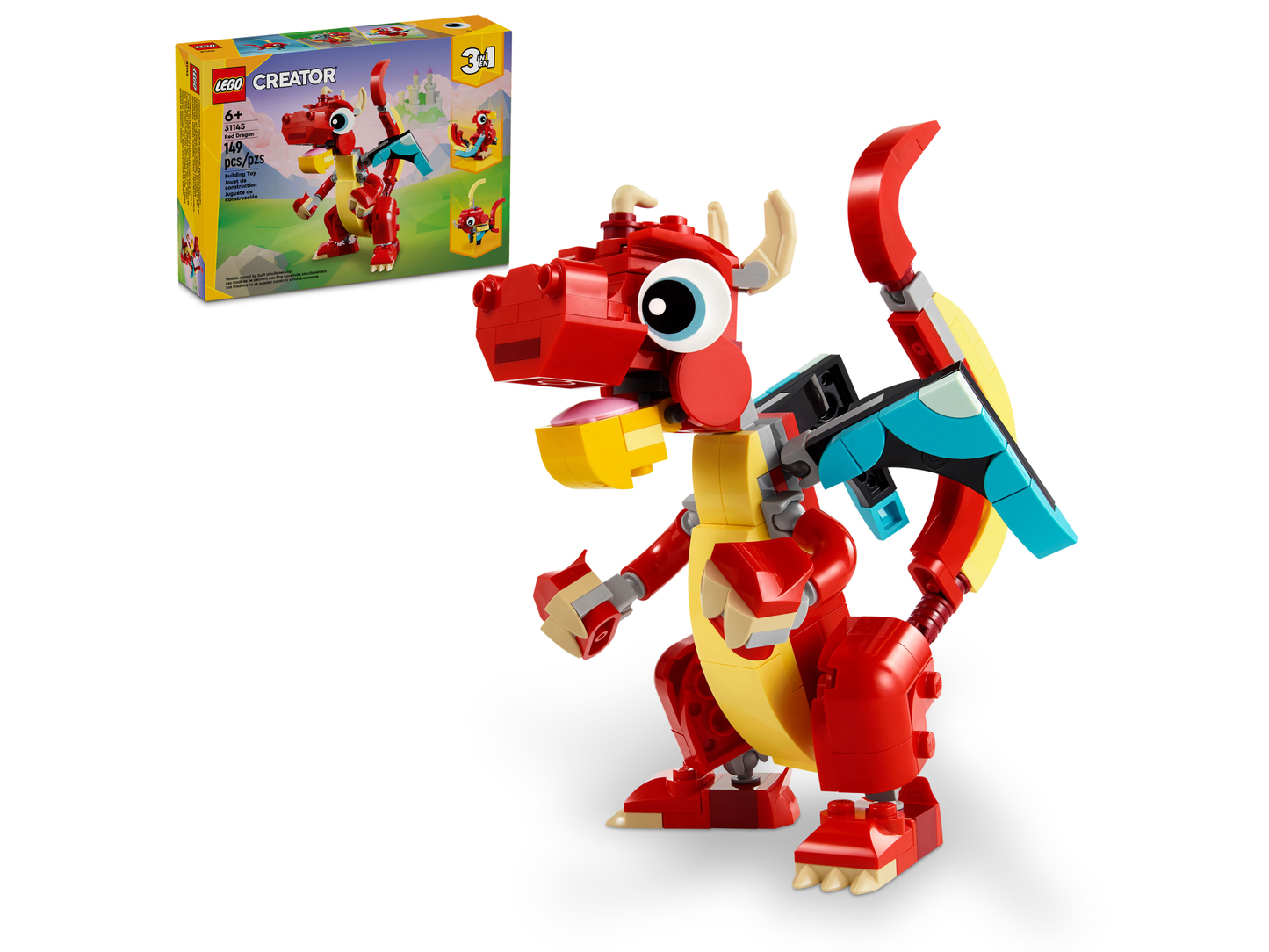 LEGO 31145 Drago rosso