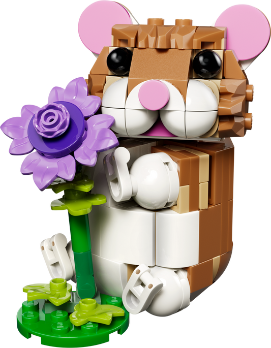 LEGO 31376 Simpatico criceto con fiore