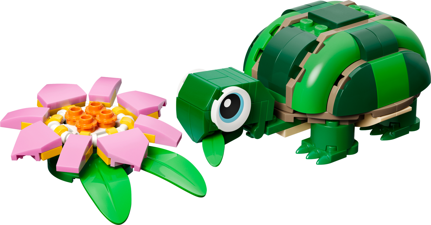LEGO 31377 Tartaruga con fiore di ninfea