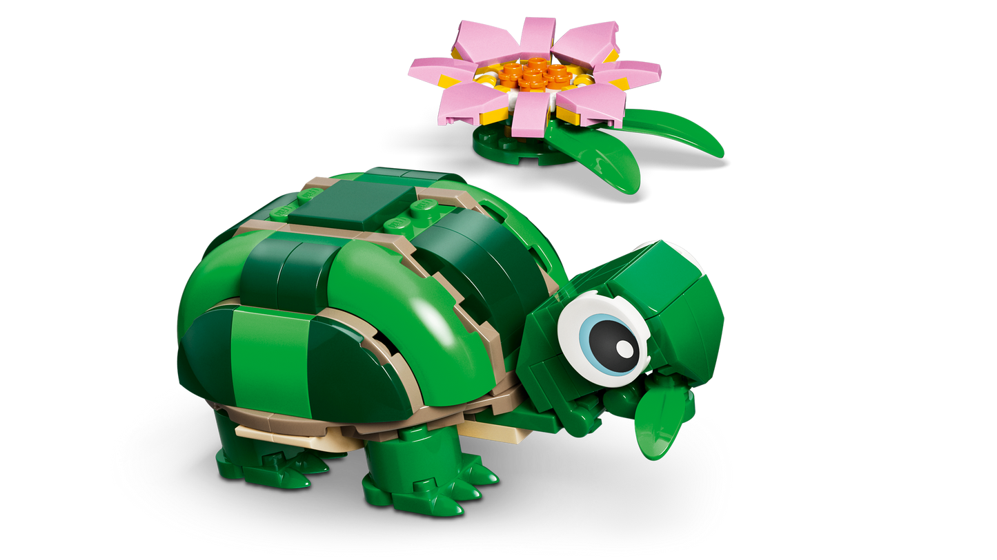 LEGO 31377 Tartaruga con fiore di ninfea
