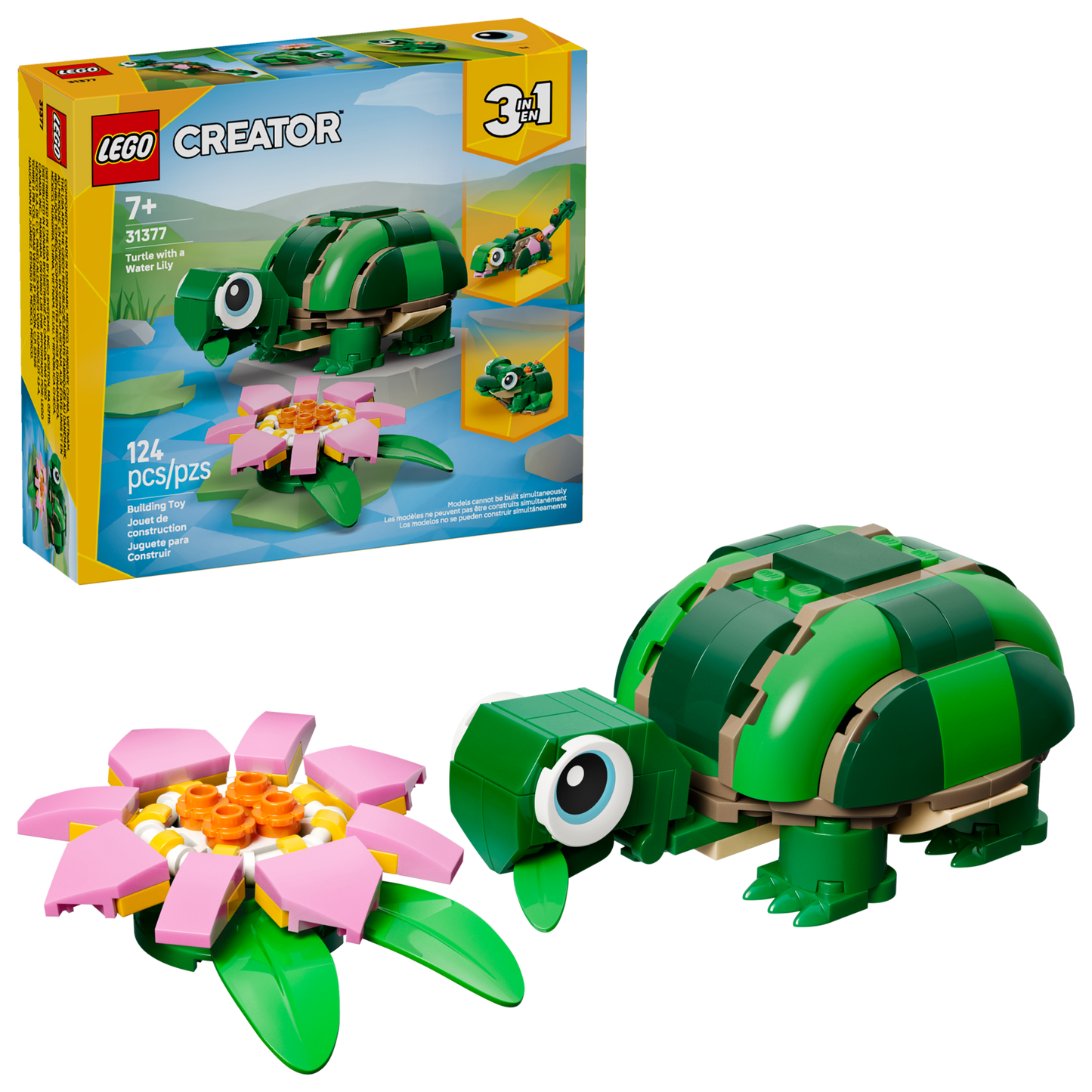 LEGO 31377 Tartaruga con fiore di ninfea
