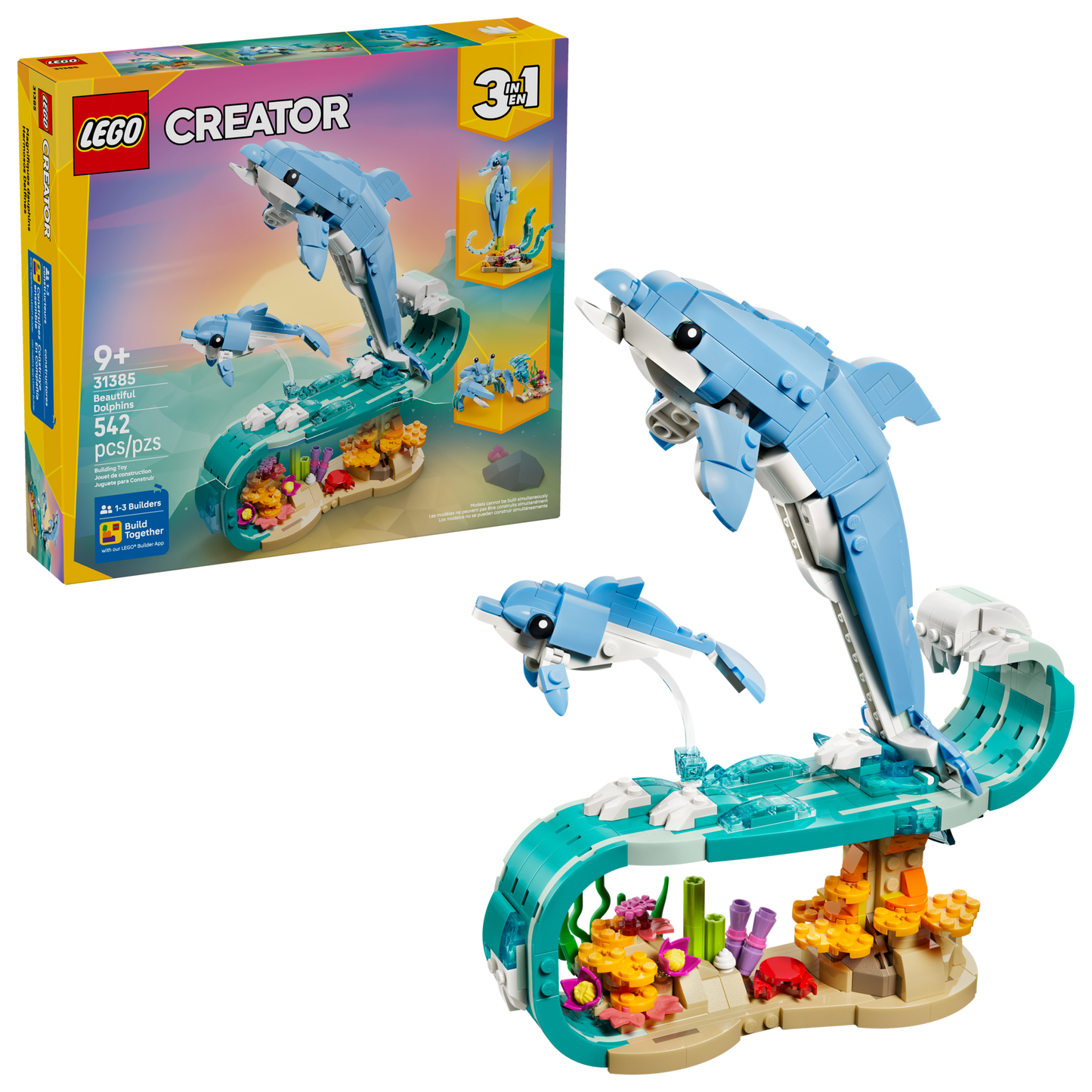 LEGO 31385 Animali marini: meravigliosi delfini