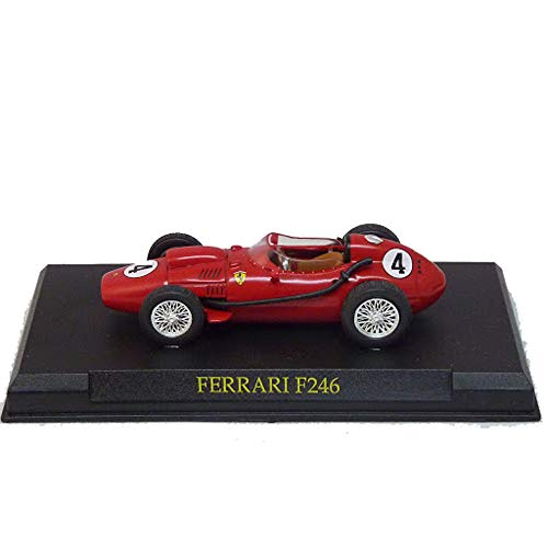 EBOND Die Cast Modellino Auto Ferrari F246 n. 4 - Scala 1:43 - Rosso Ferrari 0070