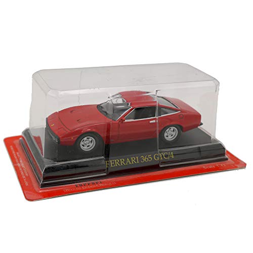 EBOND Die Cast Modellino Auto Ferrari 365 GTC/4 - Scala 1:43 - Rosso Ferrari 0069