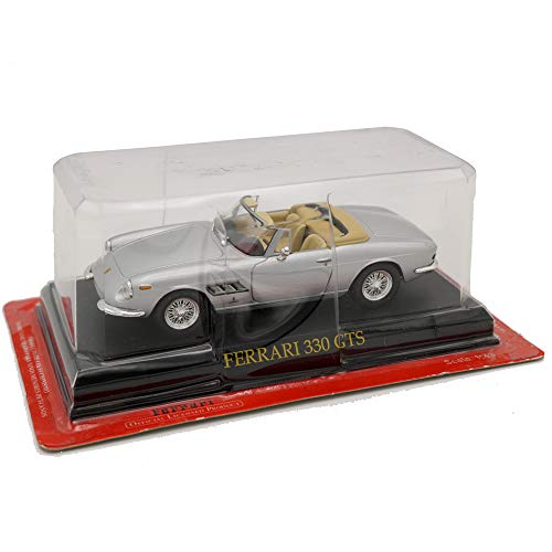 EBOND Die Cast Modellino Auto Ferrari 330 GTS - Scala 1:43 - Grigio Metallizzato 0070