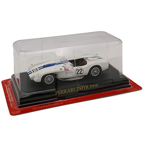 EBOND Die Cast Modellino Auto Ferrari 250TR 1958 n. 22 - Scala 1:43 - Bianco 0071