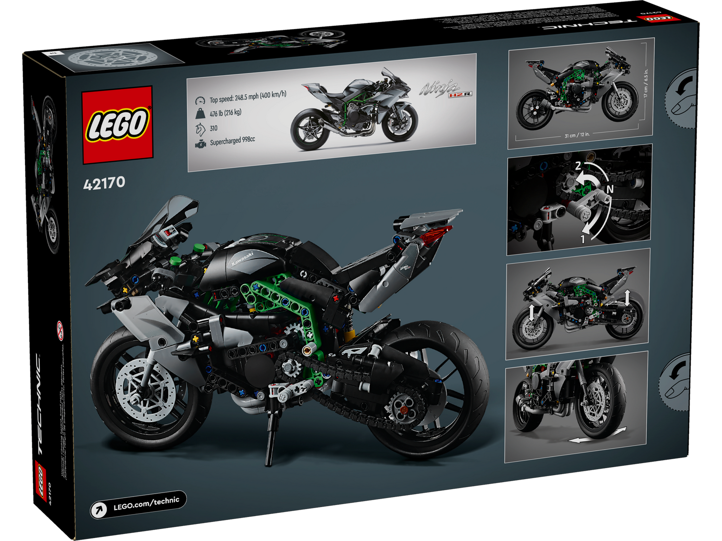 LEGO 42170 Motocicletta Kawasaki Ninja H2R