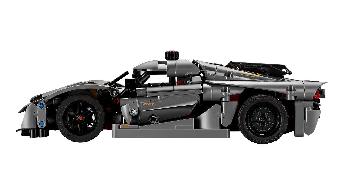 LEGO 42173 Hypercar Koenigsegg Jesko Absolut grigia