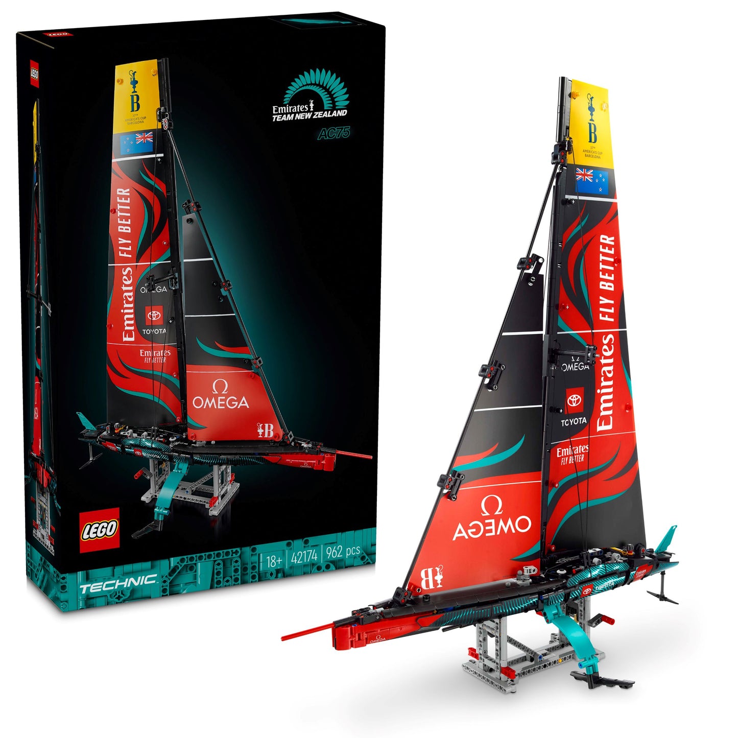 LEGO 42174 TECHNIC Yacht Emirates Team New Zealand AC75
