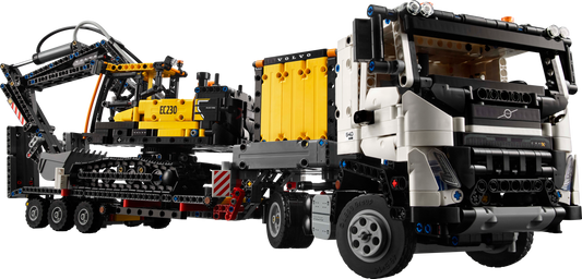 LEGO 42175 Autocarro Volvo FMX ed Escavatore elettrico EC230