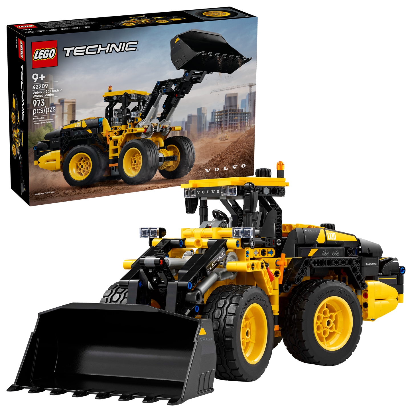 LEGO 42209 Pala gommata Volvo L120 Electric