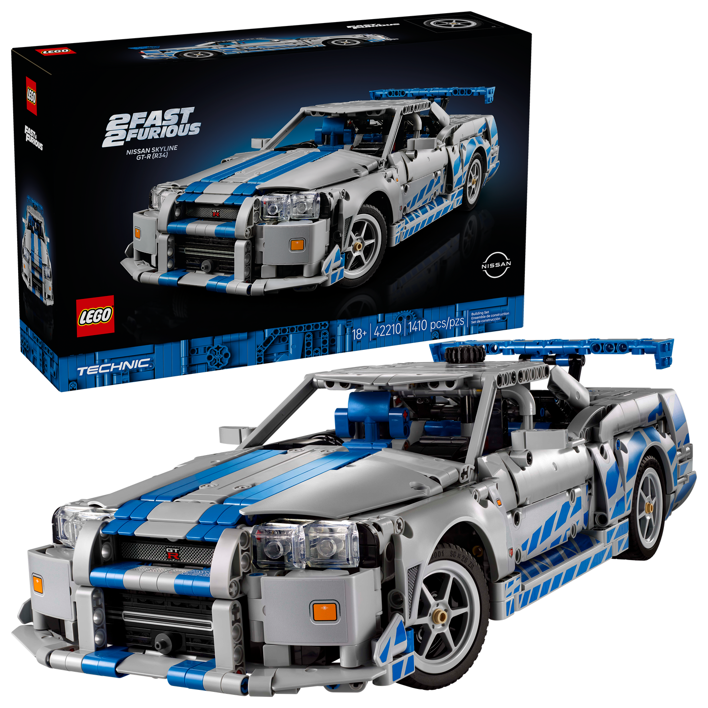 LEGO 42210 AUTO NISSAN SKYLINE GT-R R3..