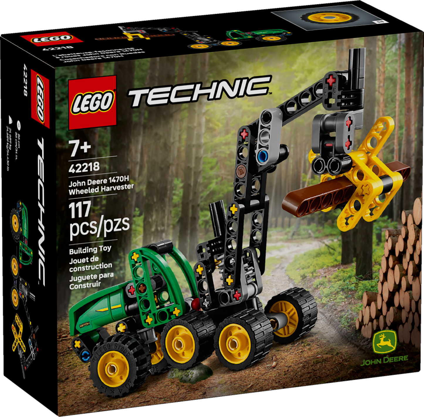 LEGO 42218 Mietitrebbia gommato John Deere 1470H