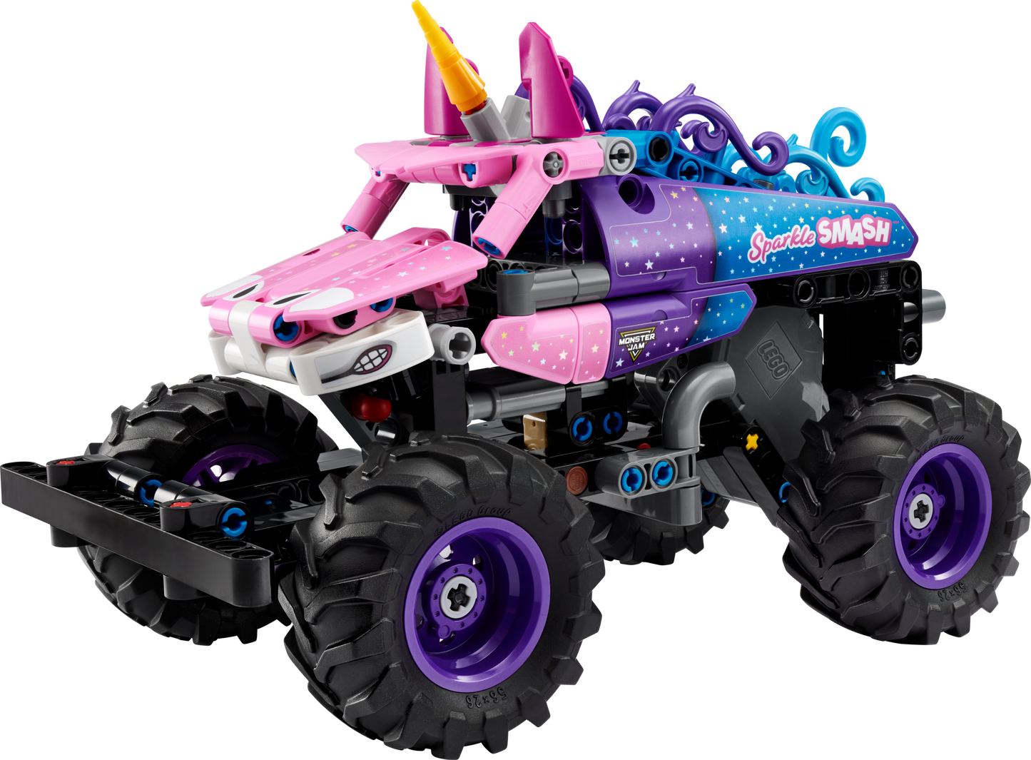 LEGO 42220 Monster Jam™ Sparkle Smash™ a retrocarica