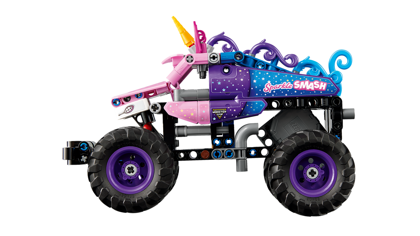 LEGO 42220 Monster Jam™ Sparkle Smash™ a retrocarica