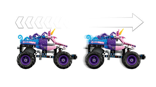 LEGO 42220 Monster Jam™ Sparkle Smash™ a retrocarica