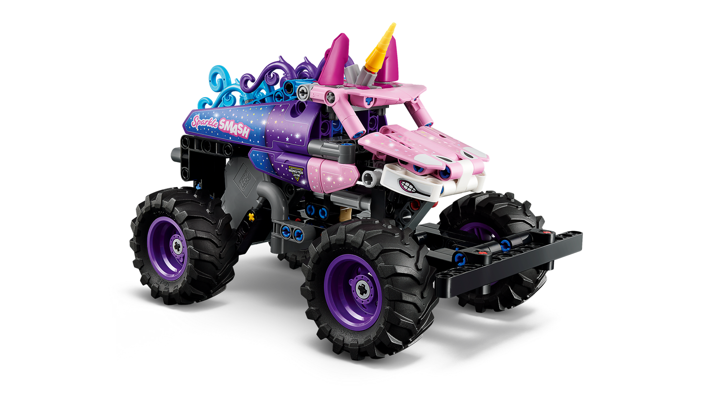 LEGO 42220 Monster Jam™ Sparkle Smash™ a retrocarica