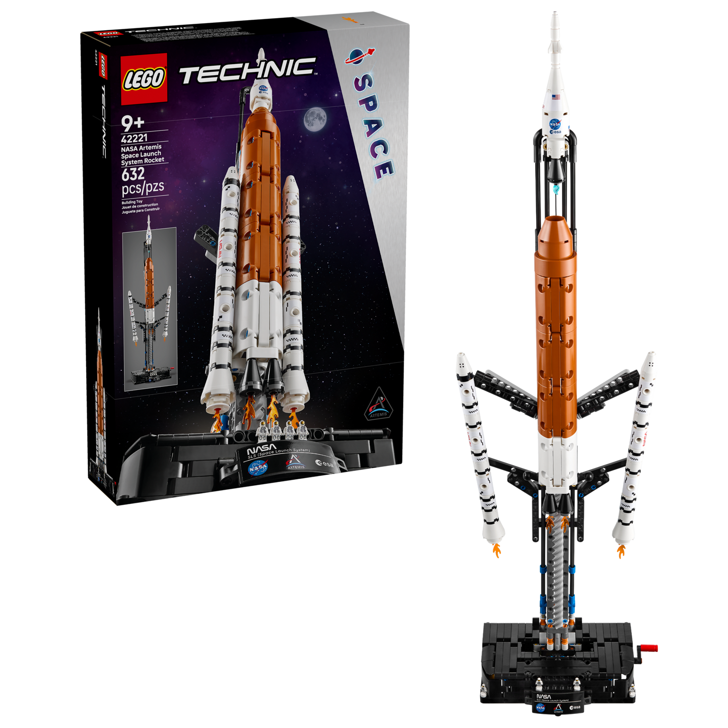 LEGO 42221 Sistema di lancio spaziale razzo NASA Artemis