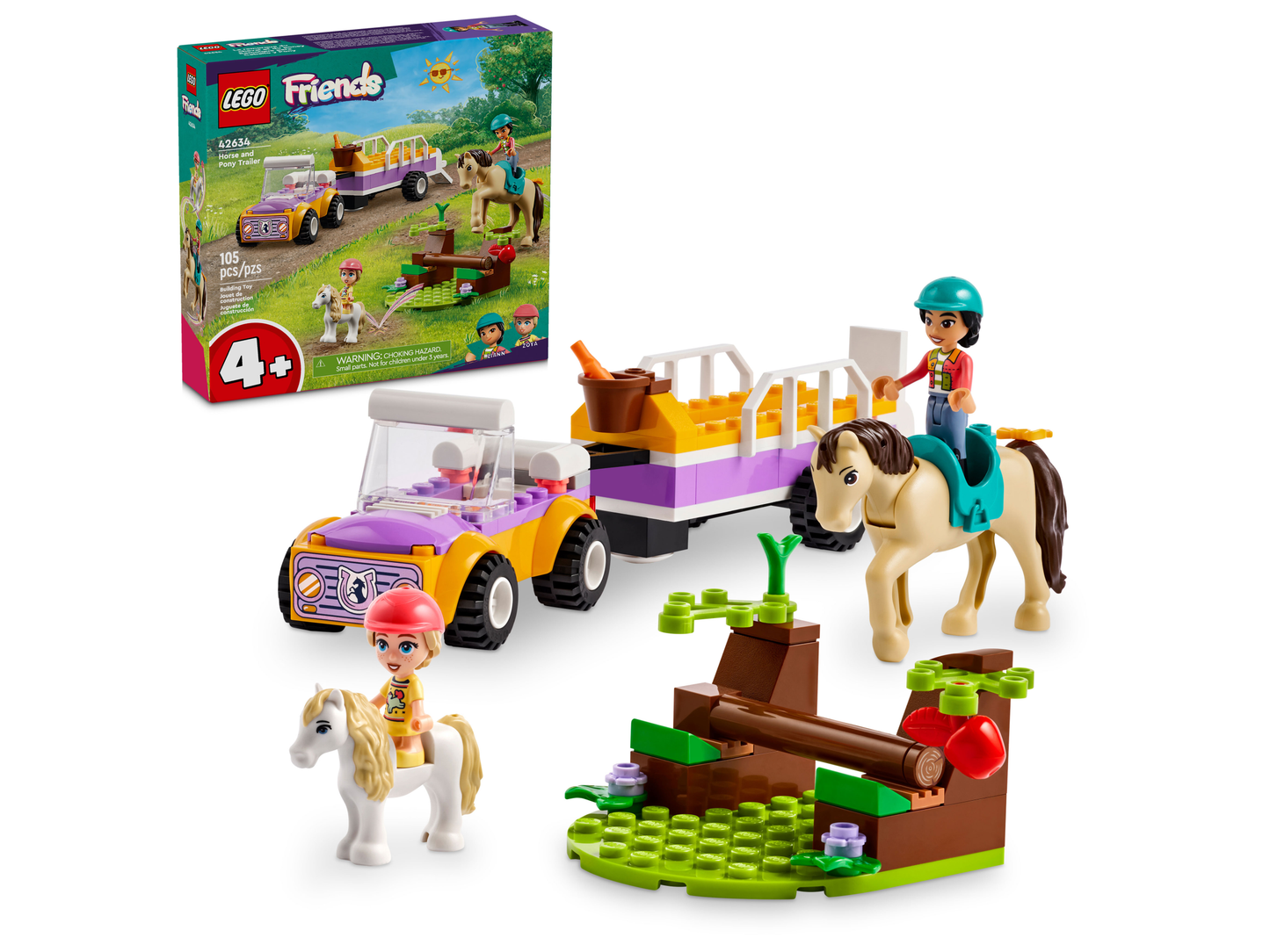 LEGO 42634 Rimorchio con cavallo e pony