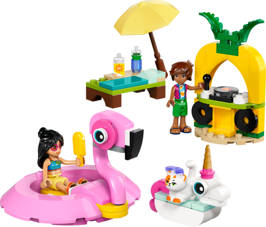 LEGO 42658 Pool Party con unicorno e fenicottero
