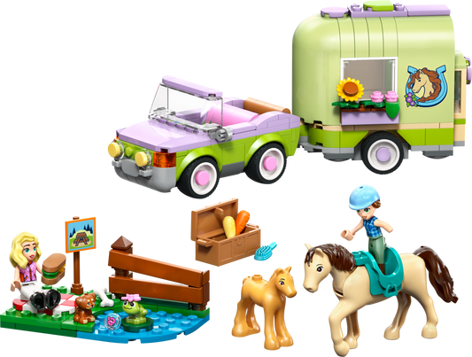 LEGO 42695 Rimorchio per cavallo e puledro