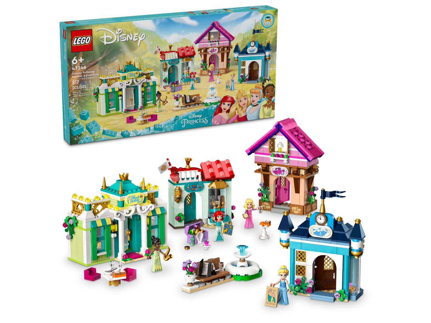 LEGO 43246 Avventura al mercato Principesse Disney