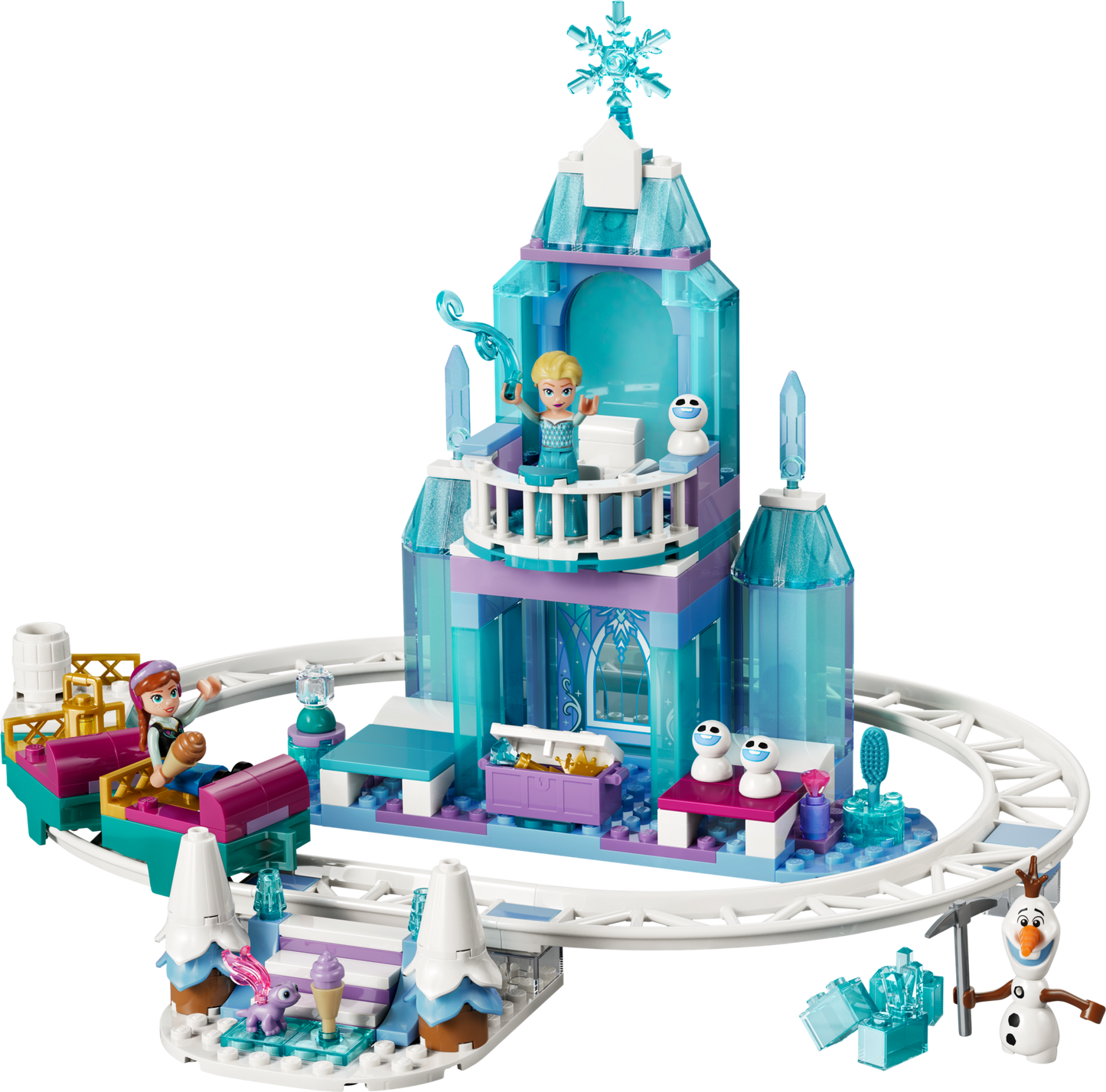 LEGO 43281 Castello di ghiaccio di Elsa e avventura sulla neve