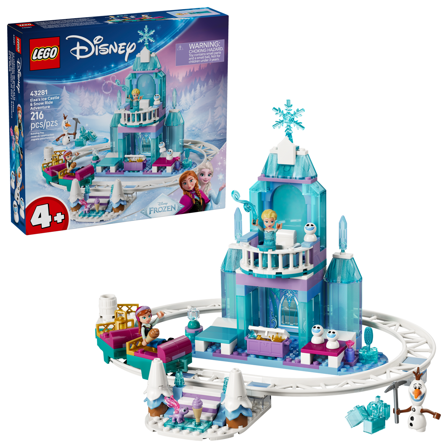 LEGO 43281 Castello di ghiaccio di Elsa e avventura sulla neve