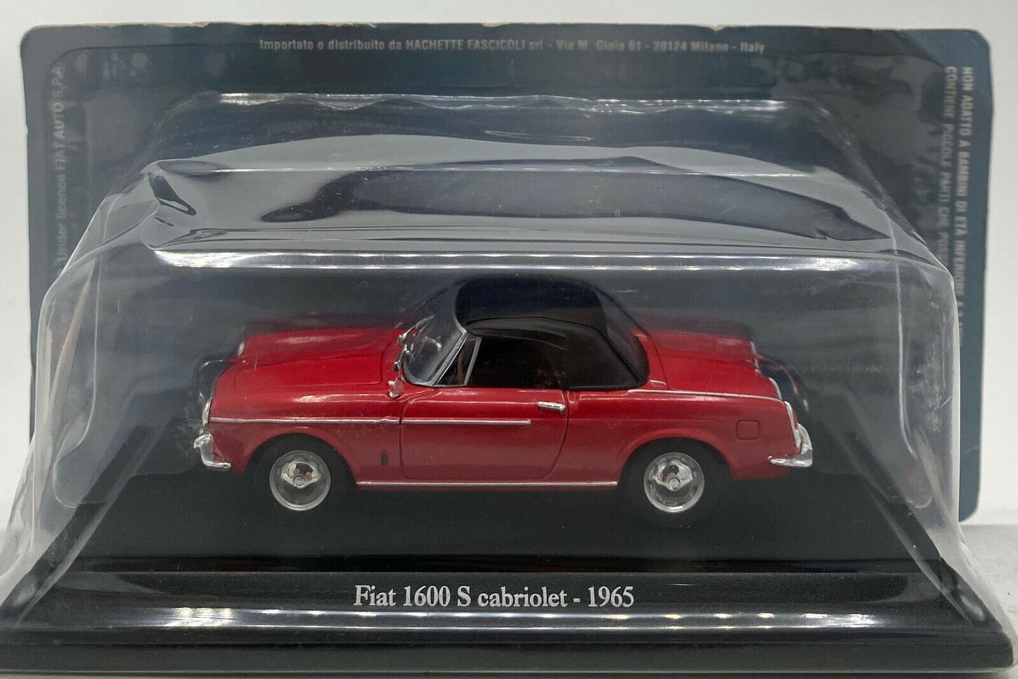 EBOND Modellino Fiat 1600 S Cabriolet - 1965 - Die Cast - 1:43 - 0162